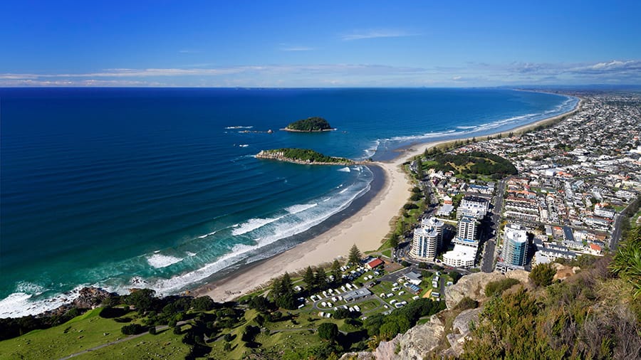 View from the Mount Maunganui Summit Track.