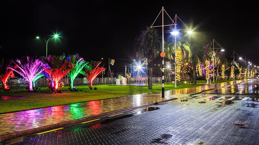 Tauranga Waterfront At Night.